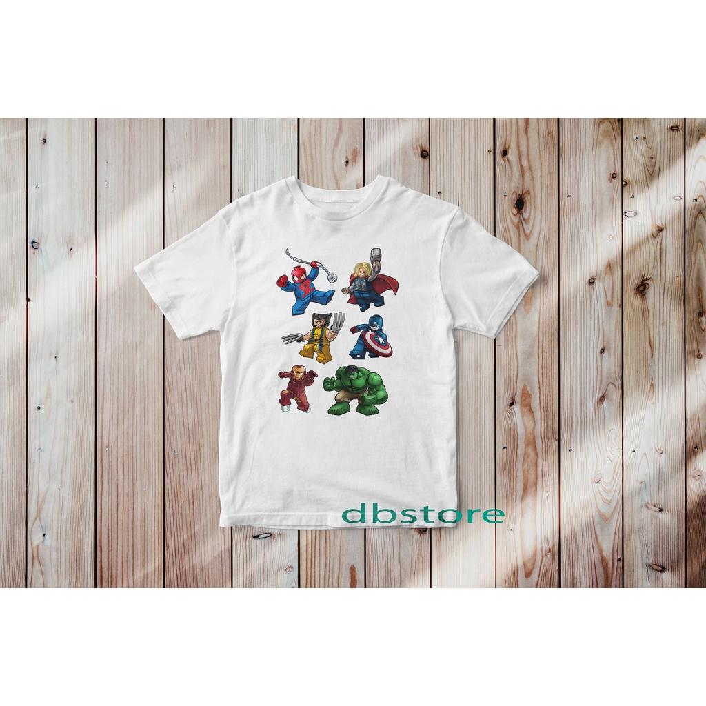 KAOS ANAK LEGO HERO MARVEL BAHAN PREMIUM