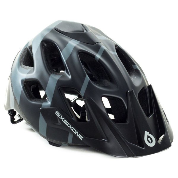SALE Helmet MTB Helm Sepeda 661 SixSixOne Six Six One Recon Black Grey Hitam Abu