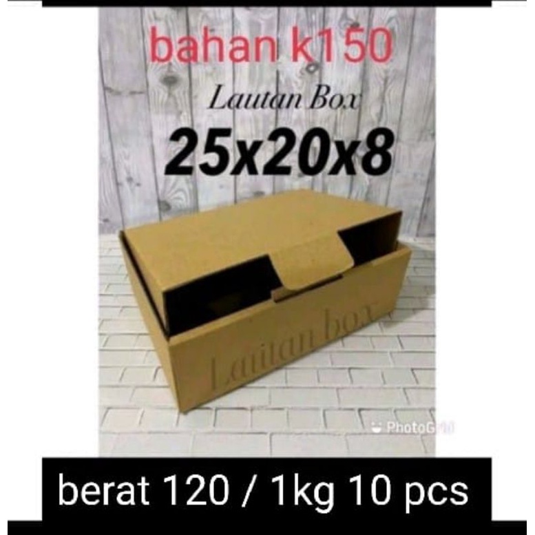 dus 25x20x8 die cut box baju roti hampers kardus murah