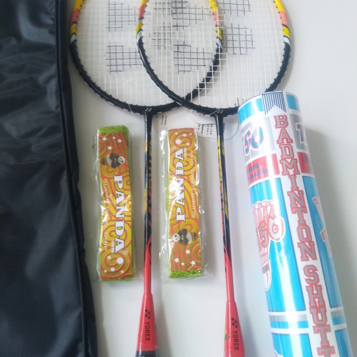Nh20Nn Raket Badminton Yonex Astrox Satu Pasang 1 Tas . 2 Grip &amp; Kok NyN1Y