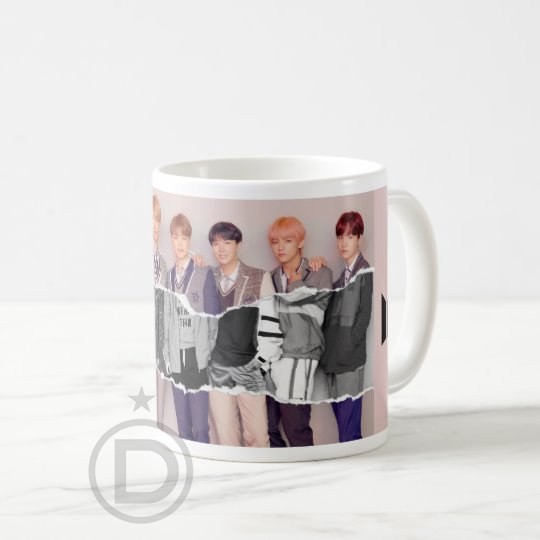 Mug Gelas Bts Boyband Varian Pink