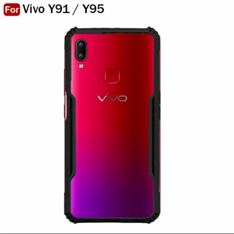 CASE FUSION ARMOR SHOCKPROOF VIVO Y91 Y95 SOFTCASE - FA