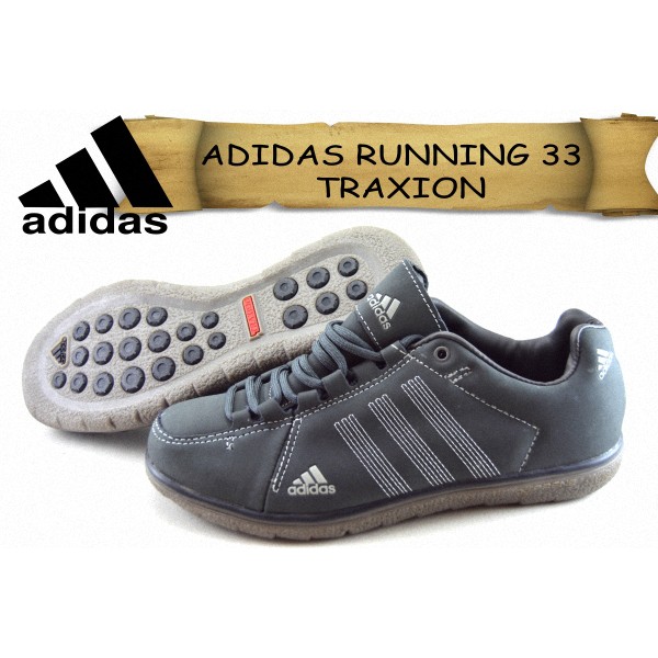 sepatu ADIDAS RUNNING 33 TRAXION SUEDE abu