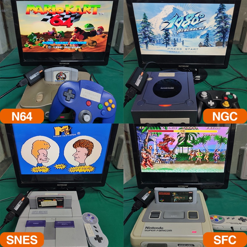 Btsg Console N64 To Adapter Converter Untuk N64/SNES/Untuk NGC/Untuk SFC Ad