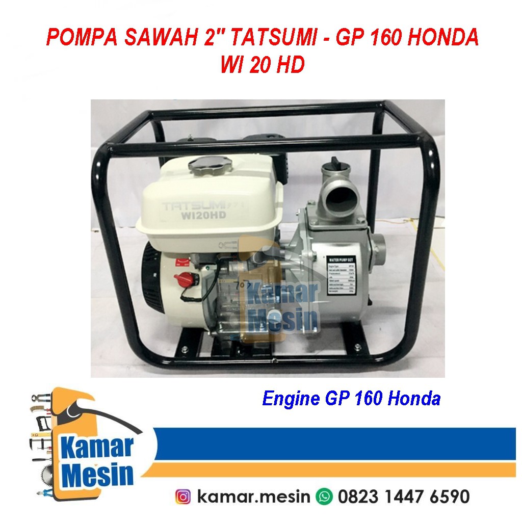 Pompa Irigasi Honda Tatsumi Pompa Alkon Honda Tatsumi 2 Inch Pompa Sawah Honda