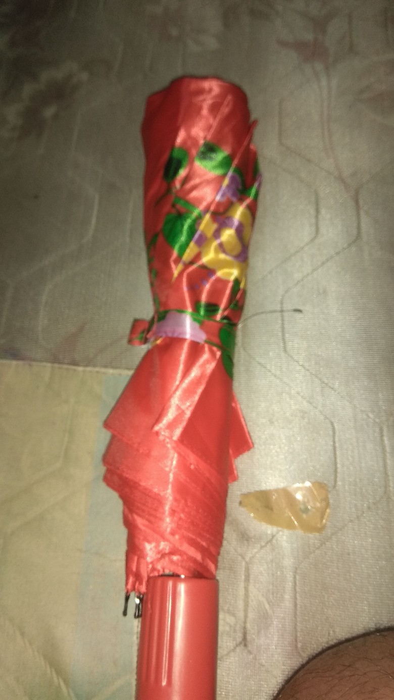 Payung Lipat 2 Satin Motif Bunga Cute (free Bubble Wrap)