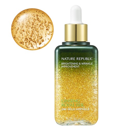 NATURE REPUBLIC GINSENG ROYAL SILK 24K GOLD AMPOULE 100ml