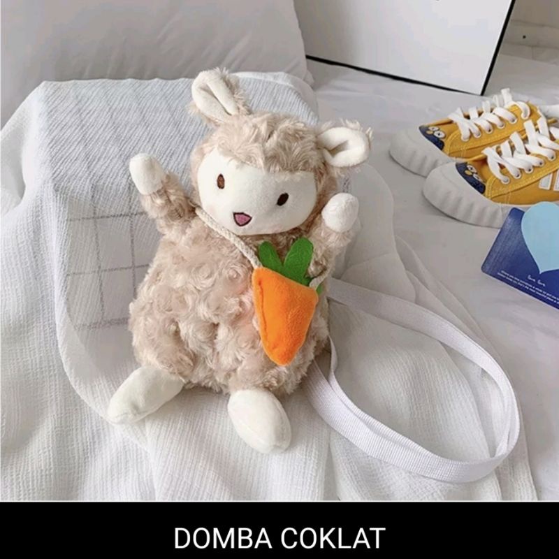 Rully Tas Selempang Boneka Anak Domba/ tas hp