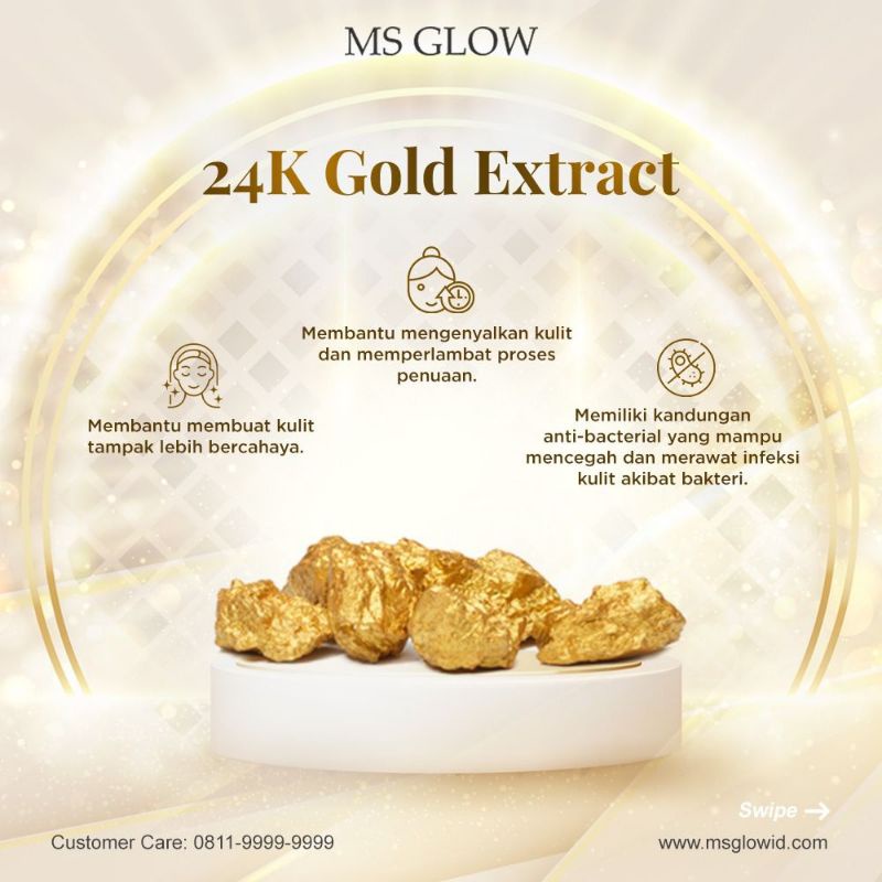 Golden Glow Facial wash MS Glow Original cuci muka khusus kulit berjerawat bisa cod