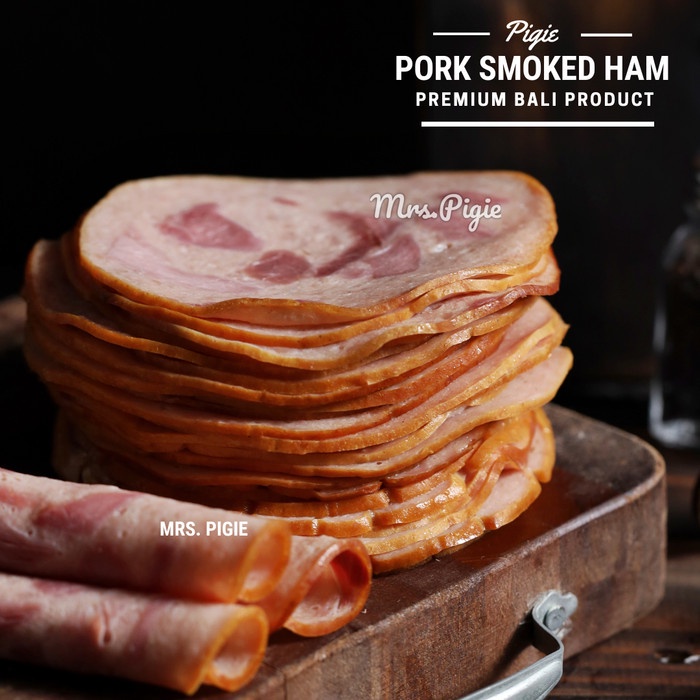 

Pork Smoked Ham Premium - Ham Babi Premium Bali - 500gr