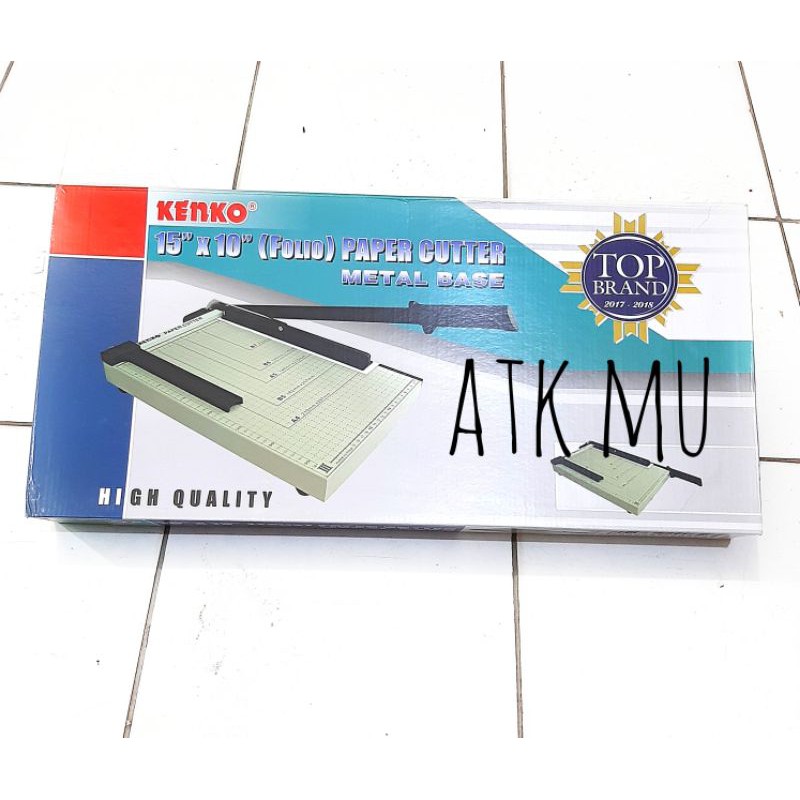 

Pemotong Kertas KENKO F4 Folio / Paper Trimmer 10"×15" Paper Cutter