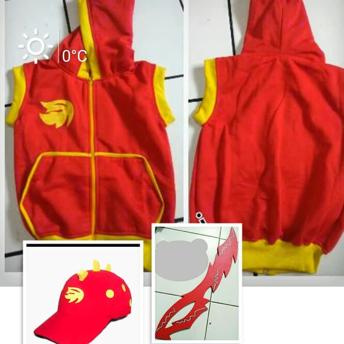 set Boboiboy Api + Pedang +Topi+gelang