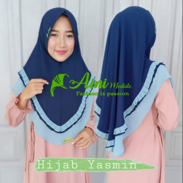 AINI HIJAB/ HIJAB YASMIN/ KHIMAR CERUTY DUA LAYER