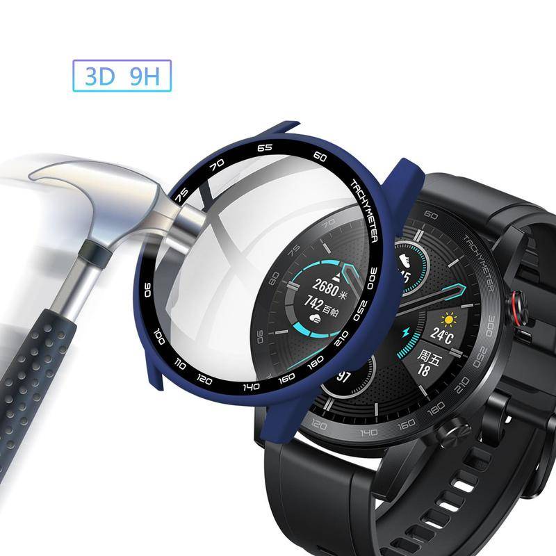 Case Pelindung Layar Tempered Glass Bumper Untuk Huawei Honor Magic Watch 2 46mm Magic2