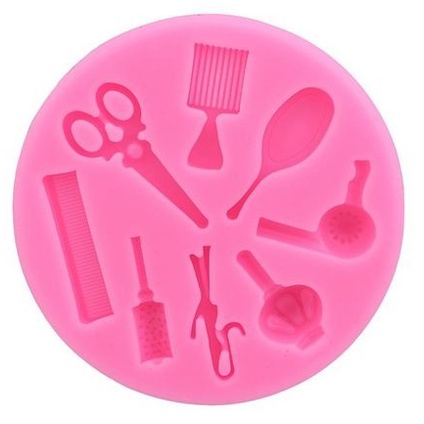 3D Silicon Mold Fondant Cake Decoration - Wash &amp; Blow Tool Shape