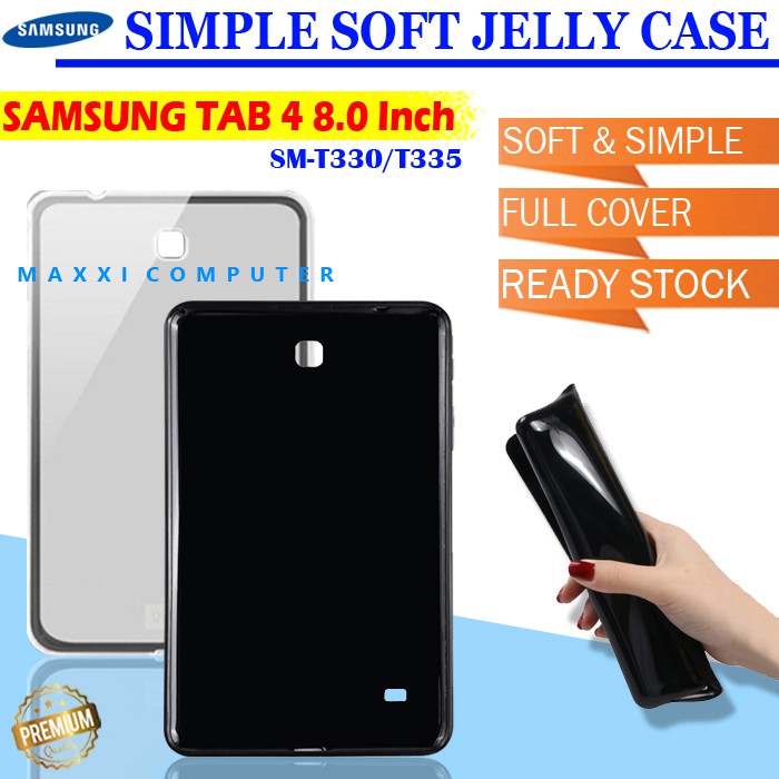 Samsung Galaxy Tab 4 8.0 8 Inch SM T335 T331 T330 Jelly Case Casing Cover Softcase Kondom Silicone