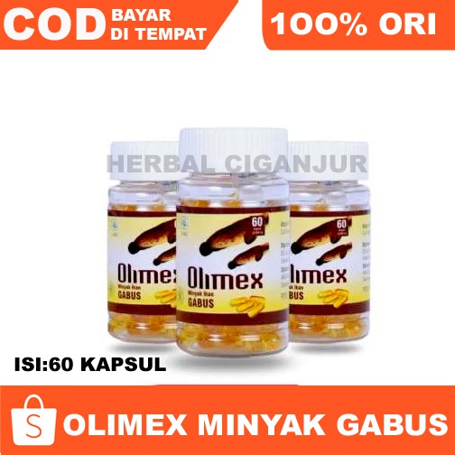 Olimex Kapsul Minyak Ikan Gabus Albumin (60 kapsul)