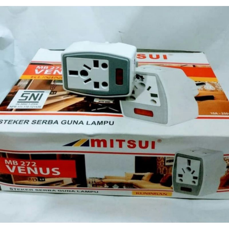 Steker T Serbaguna Lampu MITSUI Venus MB 272 / Colokan T Serbaguna