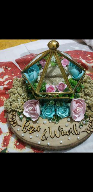 Tempat Cincin /terarrium Ringbox /ringbearer/ Tempat Maskawin/tempat Cincin Rustic /terarrium Rustic