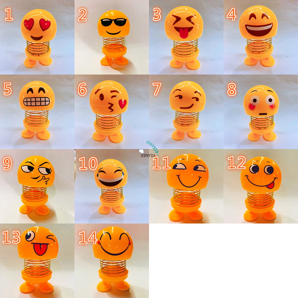 Mainan Model Kartun dengan Leher Per Warna Kuning untuk Dekorasi Mobil