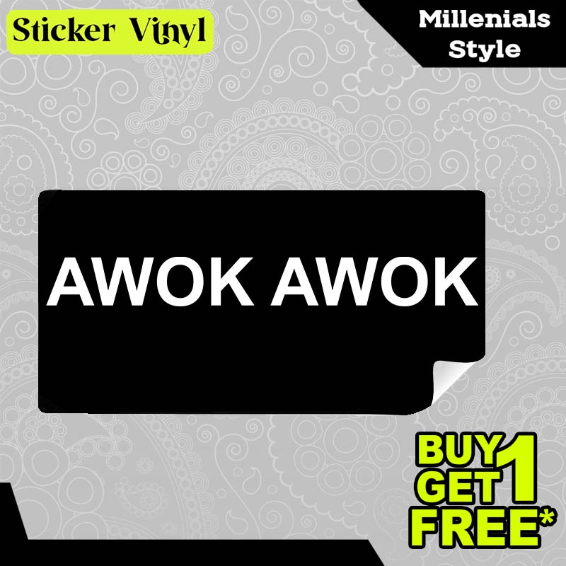 

Stiker Sticker Awok Awok Ngakak Gambar Unik Desain Keren dan Kekinian Aesthetic Bahan Vinyl Satuan Anti Air