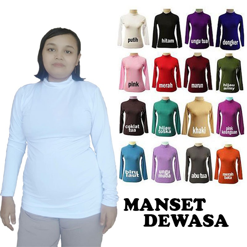 manset leher tinggi dalaman busana muslim | Shopee Indonesia