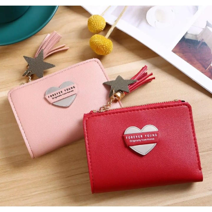 (FY) COD DOMPET IMPORT DOMPET LIPAT WANITA MURAH REAL PIC KOREAN FASHION TRENDY FASHION WALLET
