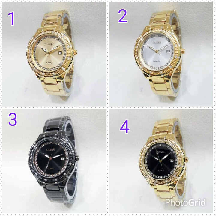 Jam Tangan Wanita Guess / Jam Cewek Guess / Jam Guess Day Aktif krski tp