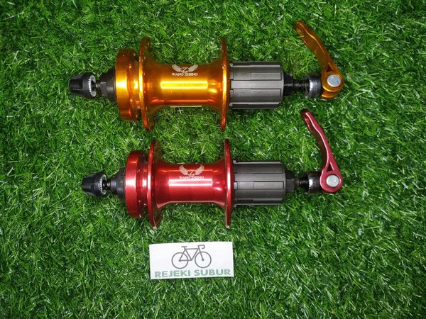 freehub belakang whangseng freehub 32 hole WANG ZHENG 6 bold sealed bearing gold merah