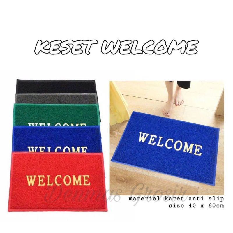 (MURAH) Keset Kaki Welcome / Keset Cendol / Keset Anti Slip