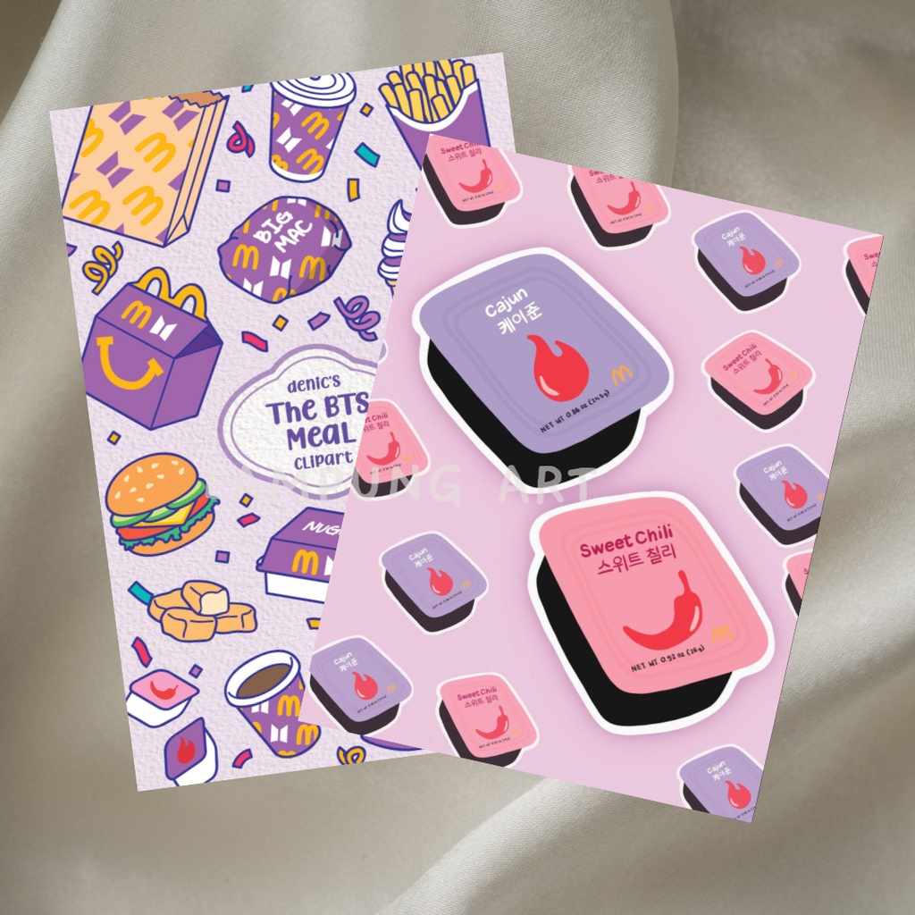 

Stiker Pack BTS Meal | Free Gift setiap pembelian