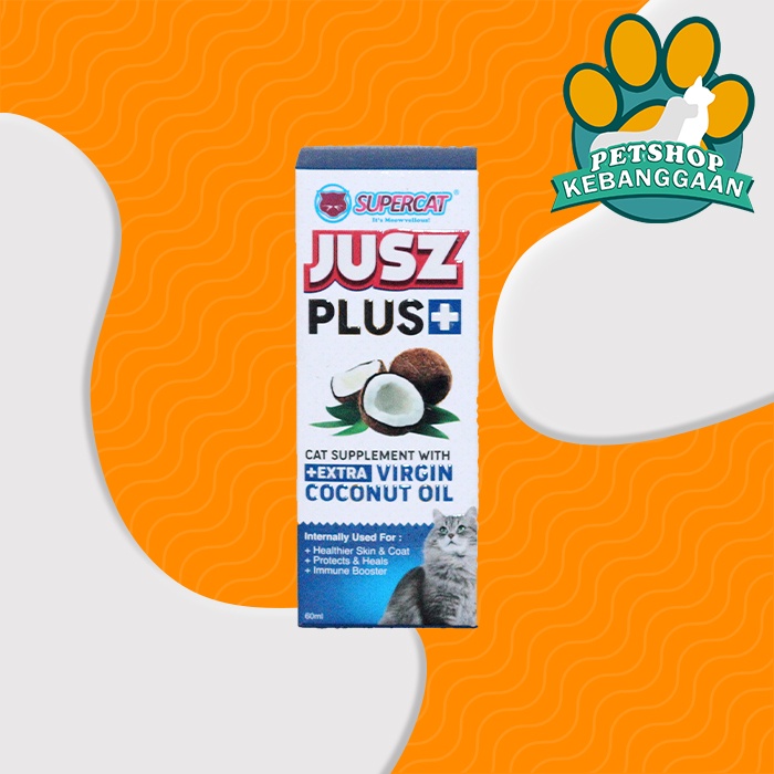 Vitamin Hewan Jusz Plus 60 ml Virgin Coconut Oil 60ml Vitamin Kucing
