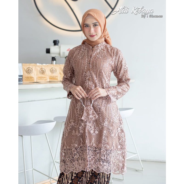 TUNIK KANCING SERIBU // BAHAN TULLE BORDIR SPIDER //By Aldi Kebaya