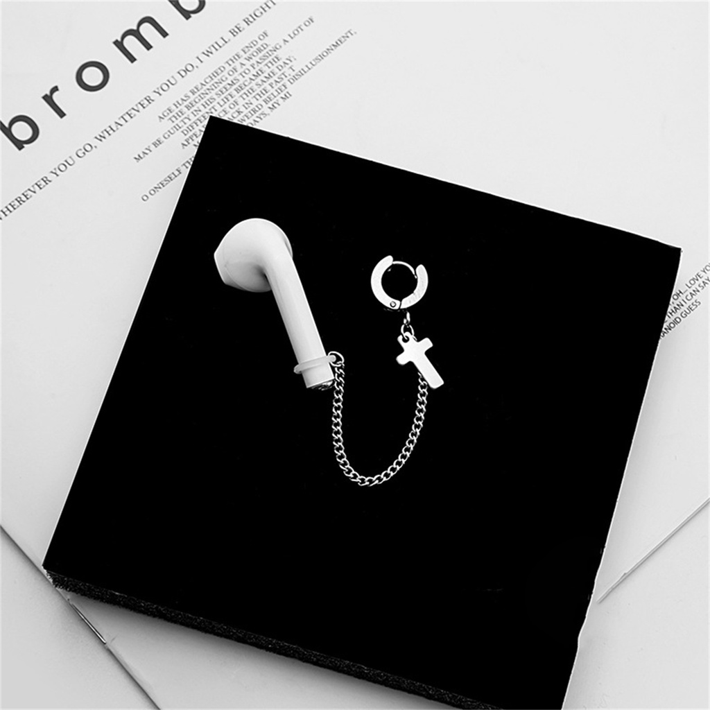 Hu Hu Hu Hu Hu Alat Bantu Pasang Kacamata♡ 1 Pc Anting Tali Earphone Universal Bahan Stainless Steel Anti Hilang