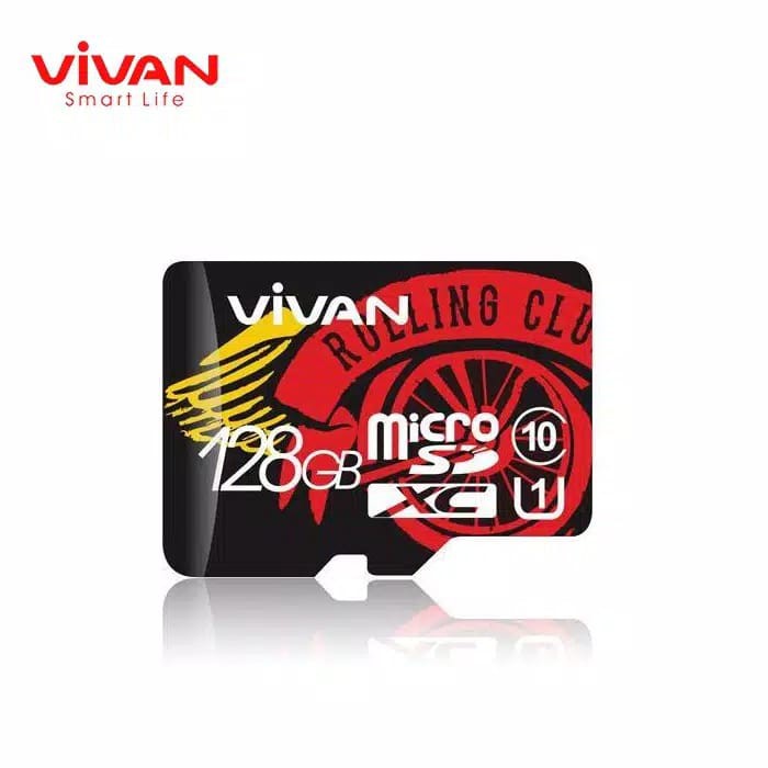 Memory Vivan V128U10 128GB Class 10 MicroSD TF Card Speed Up To 100MBps GARANSI 5 TAHUN