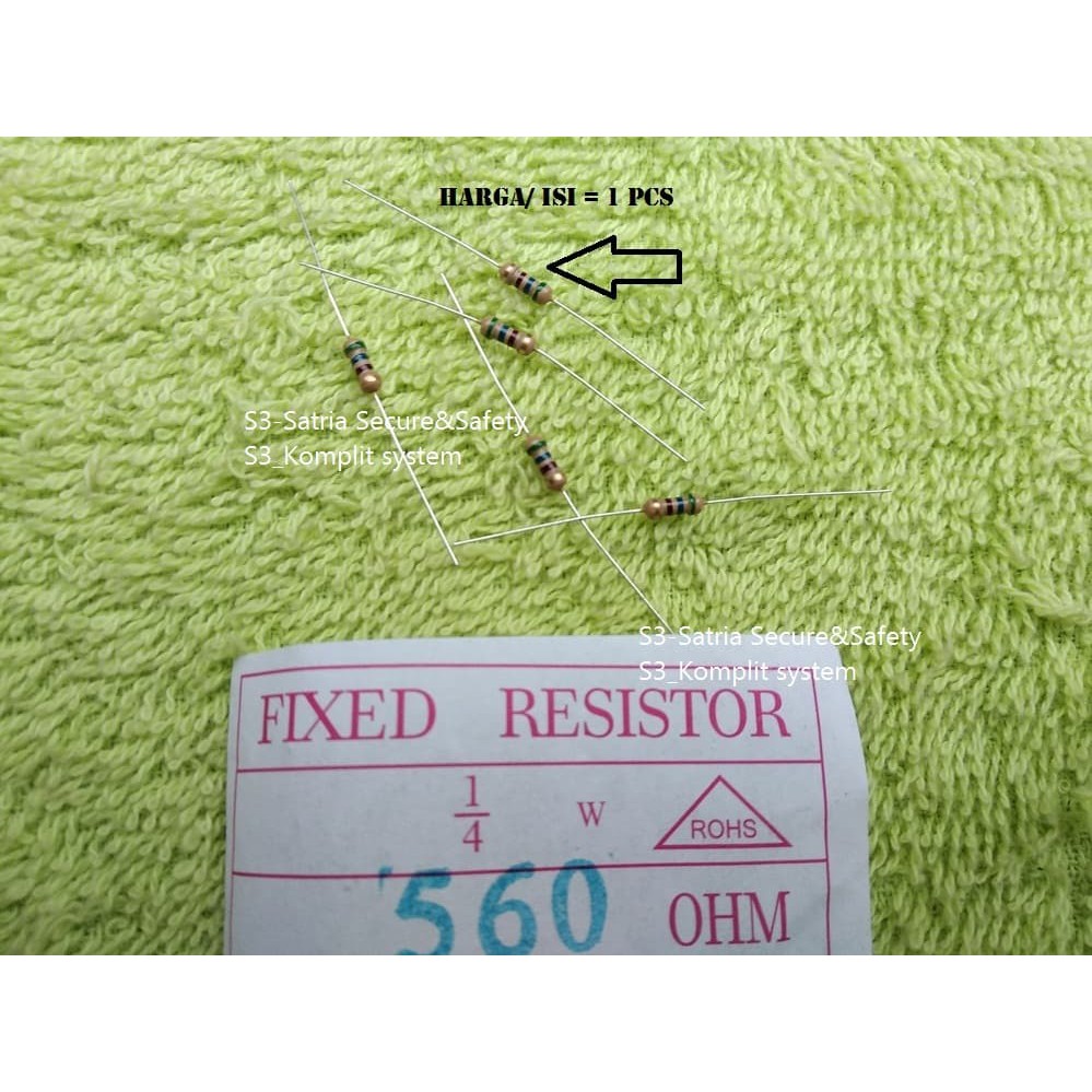 Coklat 560 ohm Resistor 1/4 W watt 5% 1/4W 560ohm
