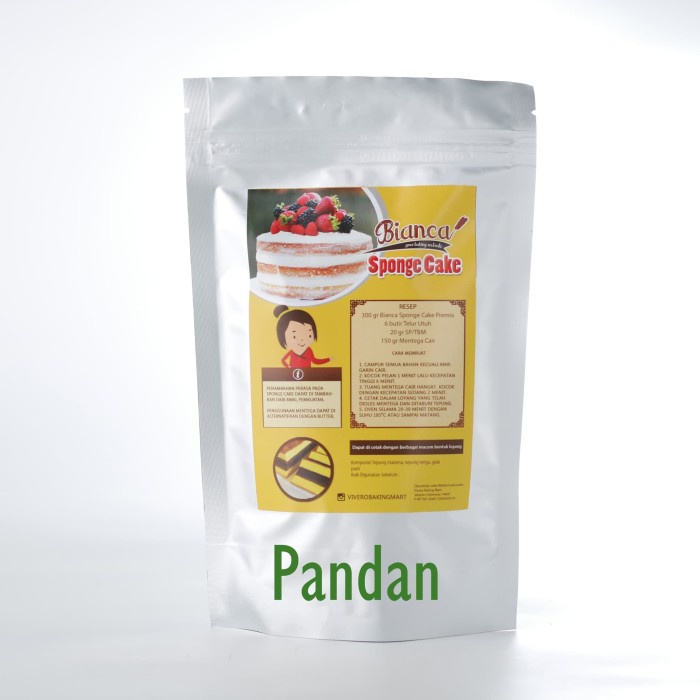 

cs777vv Bianca Lotus Pandan Sponge Cake Premix Da01D100
