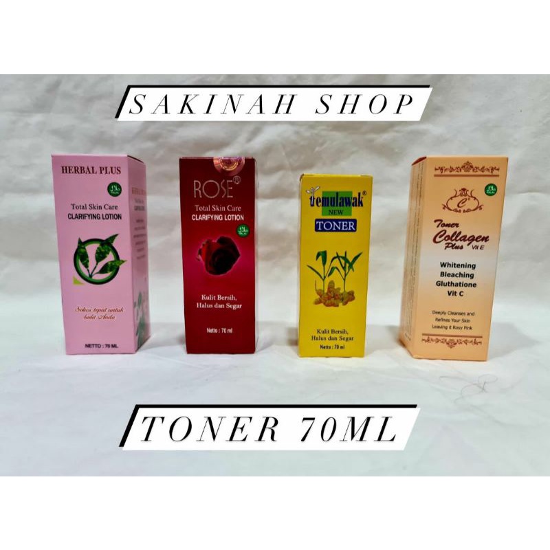 TONER Temulawak/Herbal/Rose / Colagen