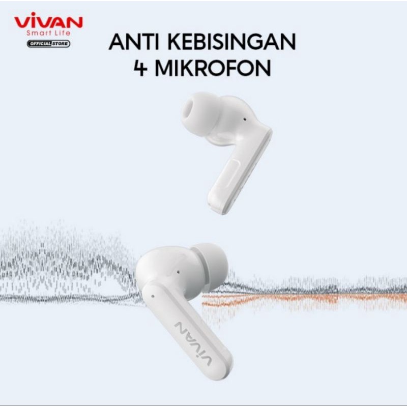 EARPHONES BLUETOOTH VIVAN T600NC TWS LIBERTY TRUE WIRELESS IPX4