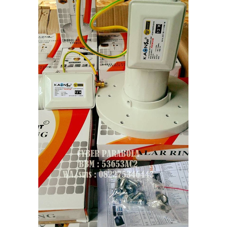 new produk LNB C Band KAONSAT PUTIH PREMIUM Noise 13k Berkualitas