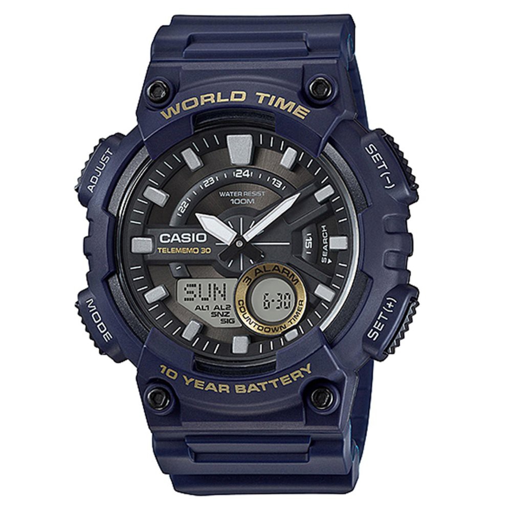 AEQ-110W-2A Jam Tangan Rubber Digital Pria Casio Asli Original