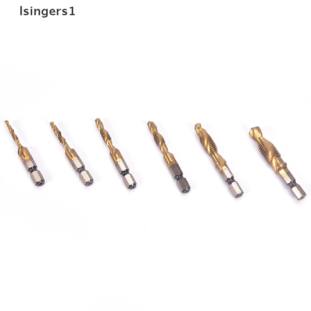 (lsingers1) M3-m10 Mata Bor Hex Shank HSS Lapis Titanium Bits