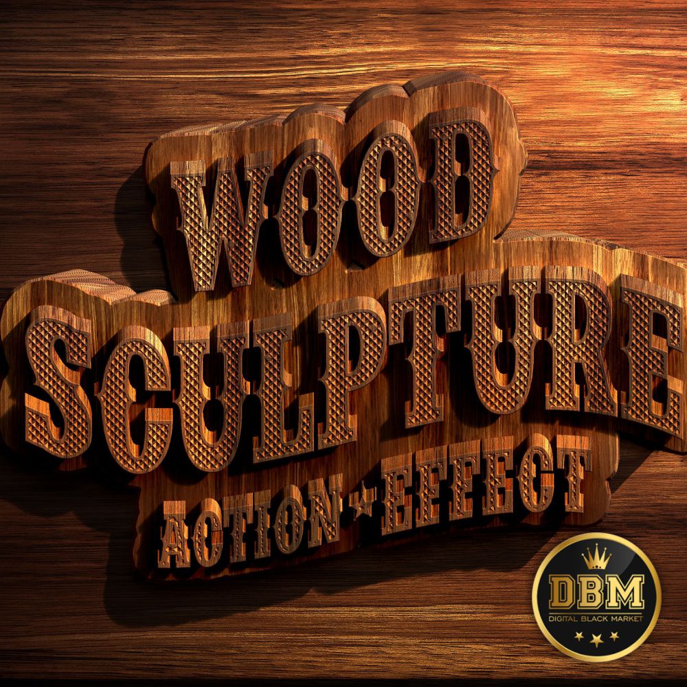 3D Retro Sculpting Actions - Photoshop Action