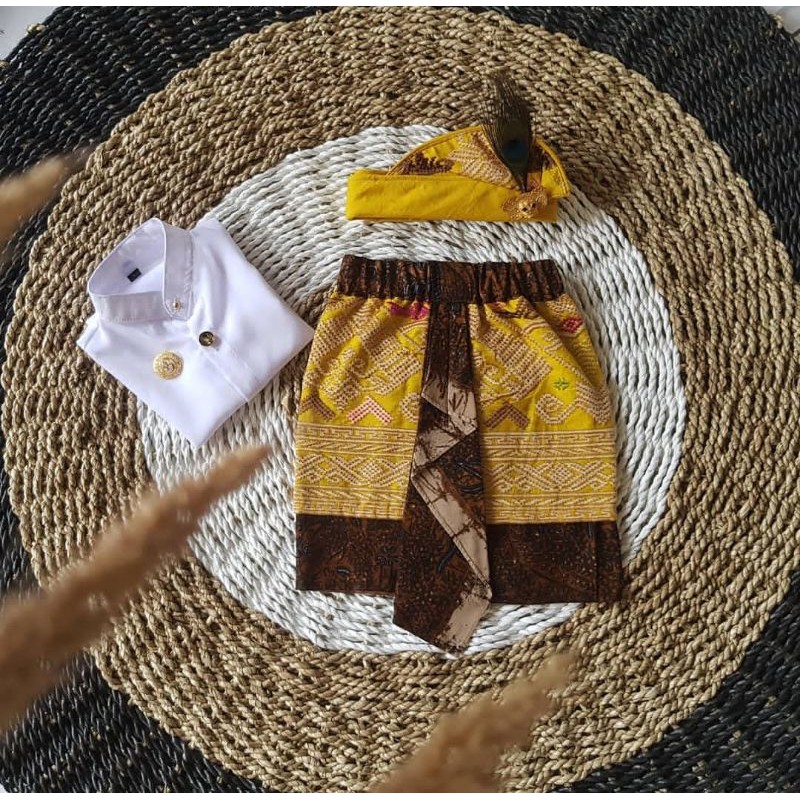 set pakaian adat bali/safari anak cowok