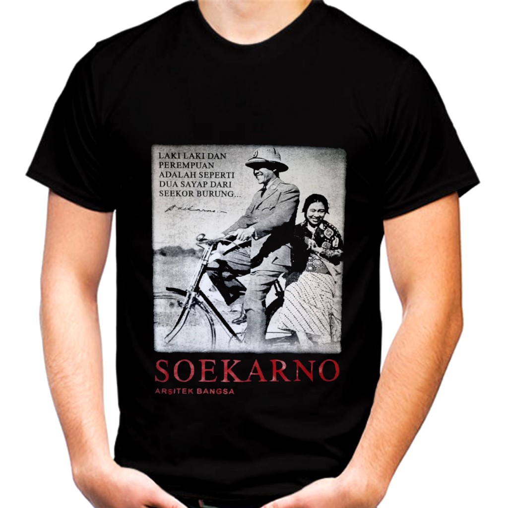 BAJU KAOS PRIA SUKARNO BAJU KAOS POLOS BAJU KAOS GAMBAR