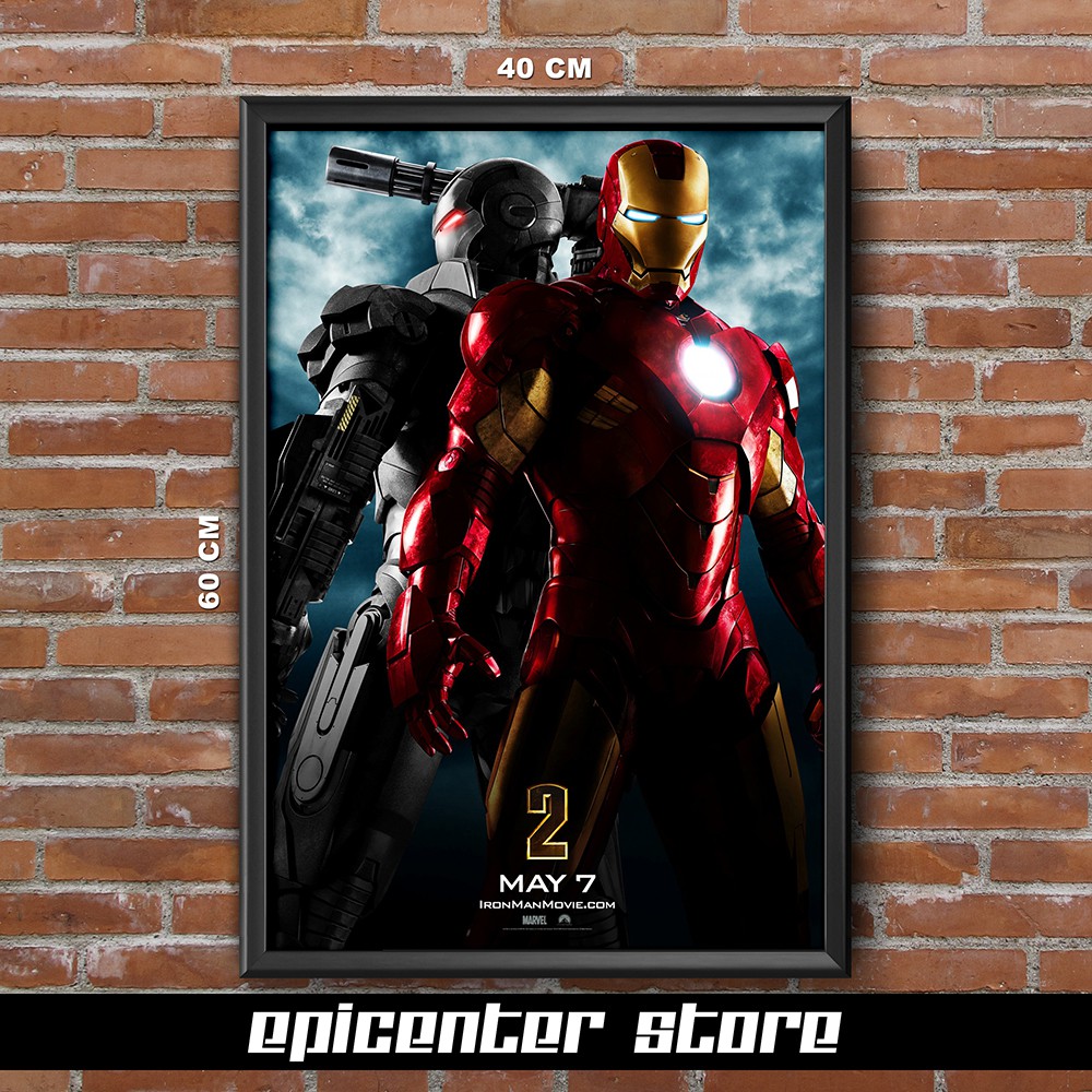 Jual Poster Film Iron Man 2 - Teaser 2 40x60 + Frame | Shopee Indonesia