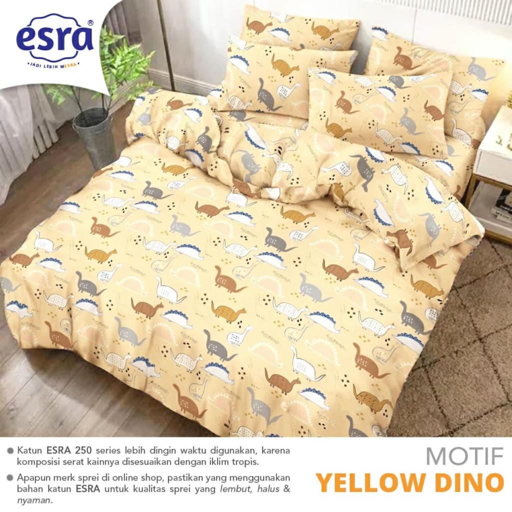 Proven Sprei- Sprei Katun Lokal Esra Motif Blue Dino