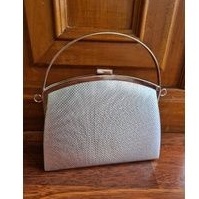 clutch tas pesta silver