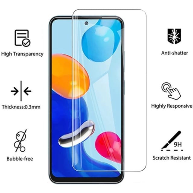 XIAOMI REDMI NOTE 12 12 PRO 11 PRO 5G 10 10S 10 5G 10 PRO 9 9 PRO TEMPERED GLASS CLEAR ANTI GORES KACA