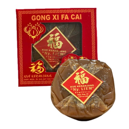 Dodol kue cina Kue Keranjang merk NY LIEM jumbo 500gr + kardus IMLEK